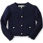 Hope & Henry Blue Milano Stitch Cardigan Sweater xxs