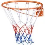 VEVOR 18 in. Basketball Rim Q235 Basketball Flex Rim Goal Replacement Standard Indoor Outdoor Hanging Hoop