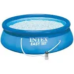 Intex 15 X48" Inflatable Pool with Ladder, Pump and Deluxe Pool Maintenance Kit