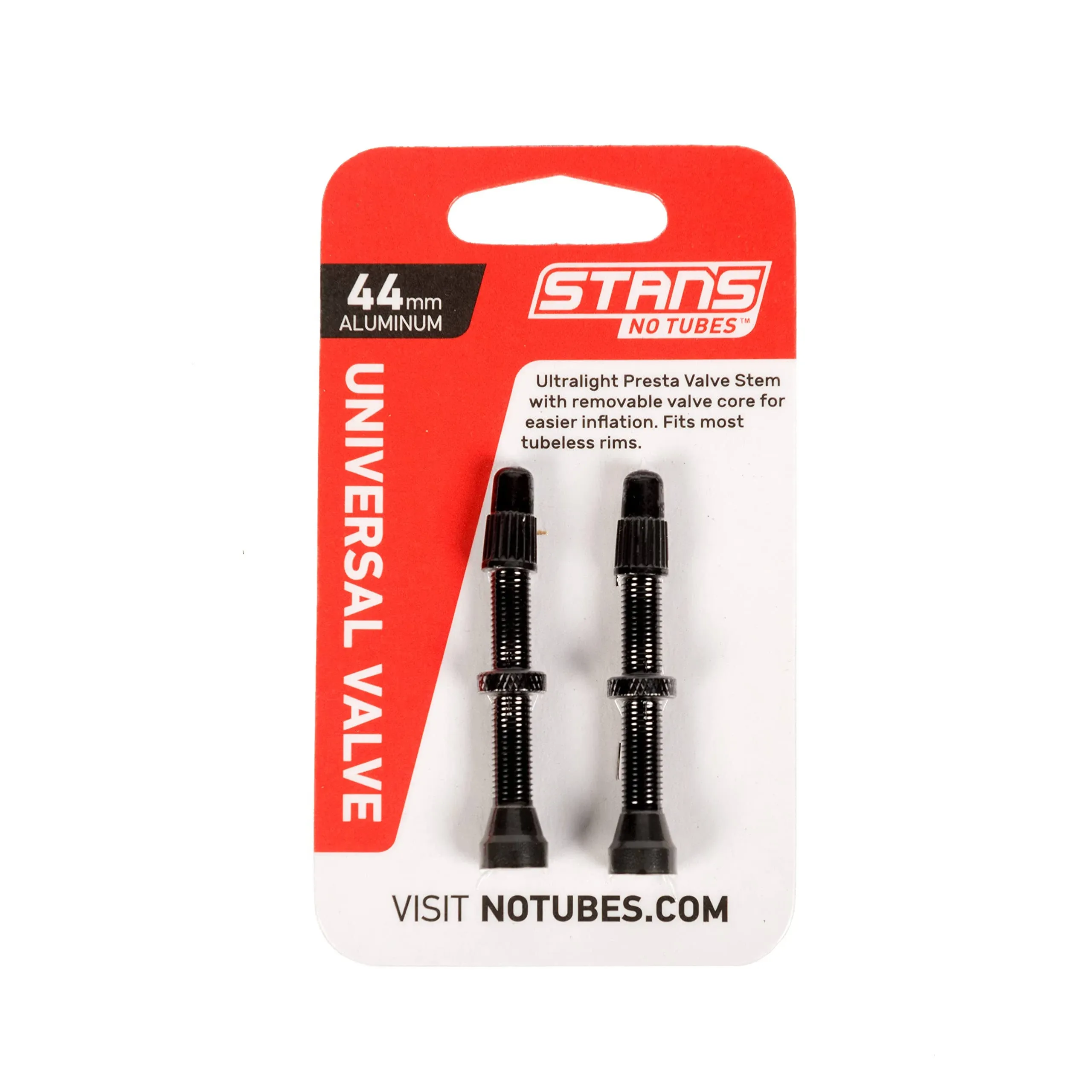 Stan's NoTubes Alloy Tubeless Valve Stems Black 35 mm