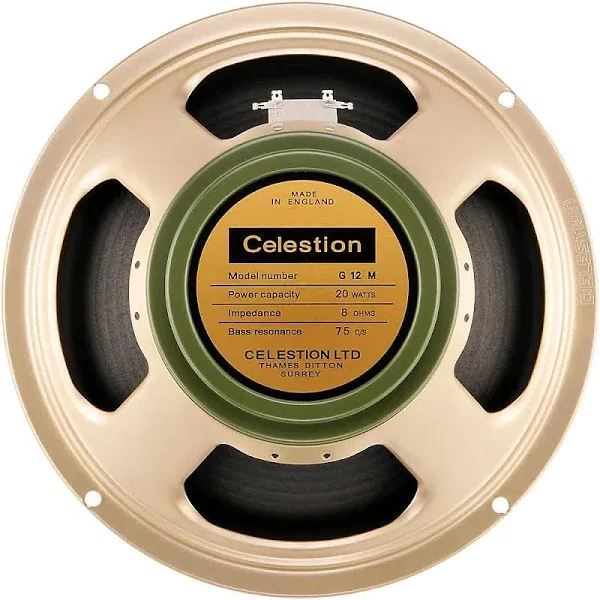 Celestion G12M-GREENBACK 12" Guitar Speaker - 16 Ohm