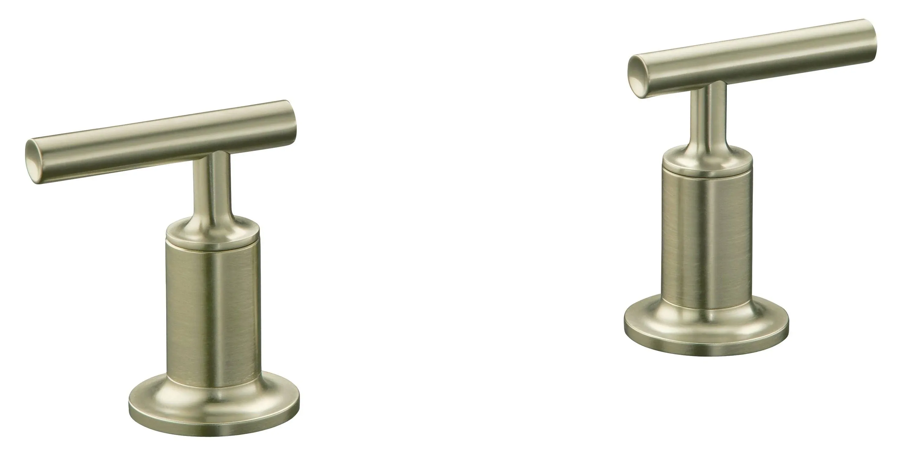 Kohler Purist Deck or Wall-Mount High-Flow Bath Trim with Lever Handles (VIBRANT Brushed Nickel)