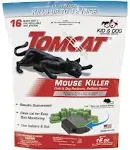 Tomcat Mouse Killer Child &amp; Dog Resistant, Refillable Station With 16 Block Bait