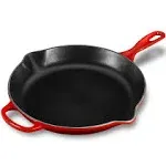 Le Creuset Signature Iron Handle Skillet, 10-1/4-Inch, Cerise (Cherry Red)