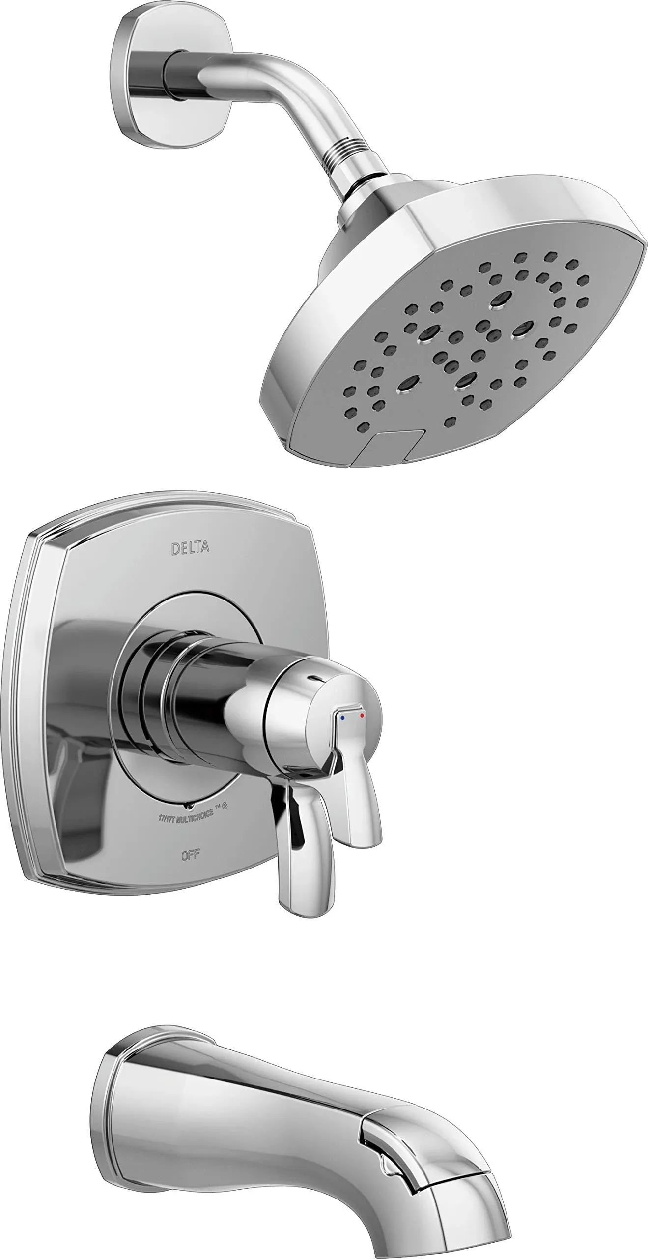 Delta T17T476 Stryke 17 Thermostatic Tub and Shower Only - Chrome