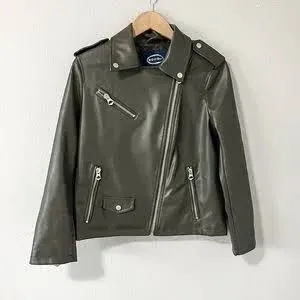 Scoop Women's Faux Leather Moto Jacket