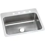 18 Gauge Single Bowl Dual Mount Kitchen Sink Stainless Steel