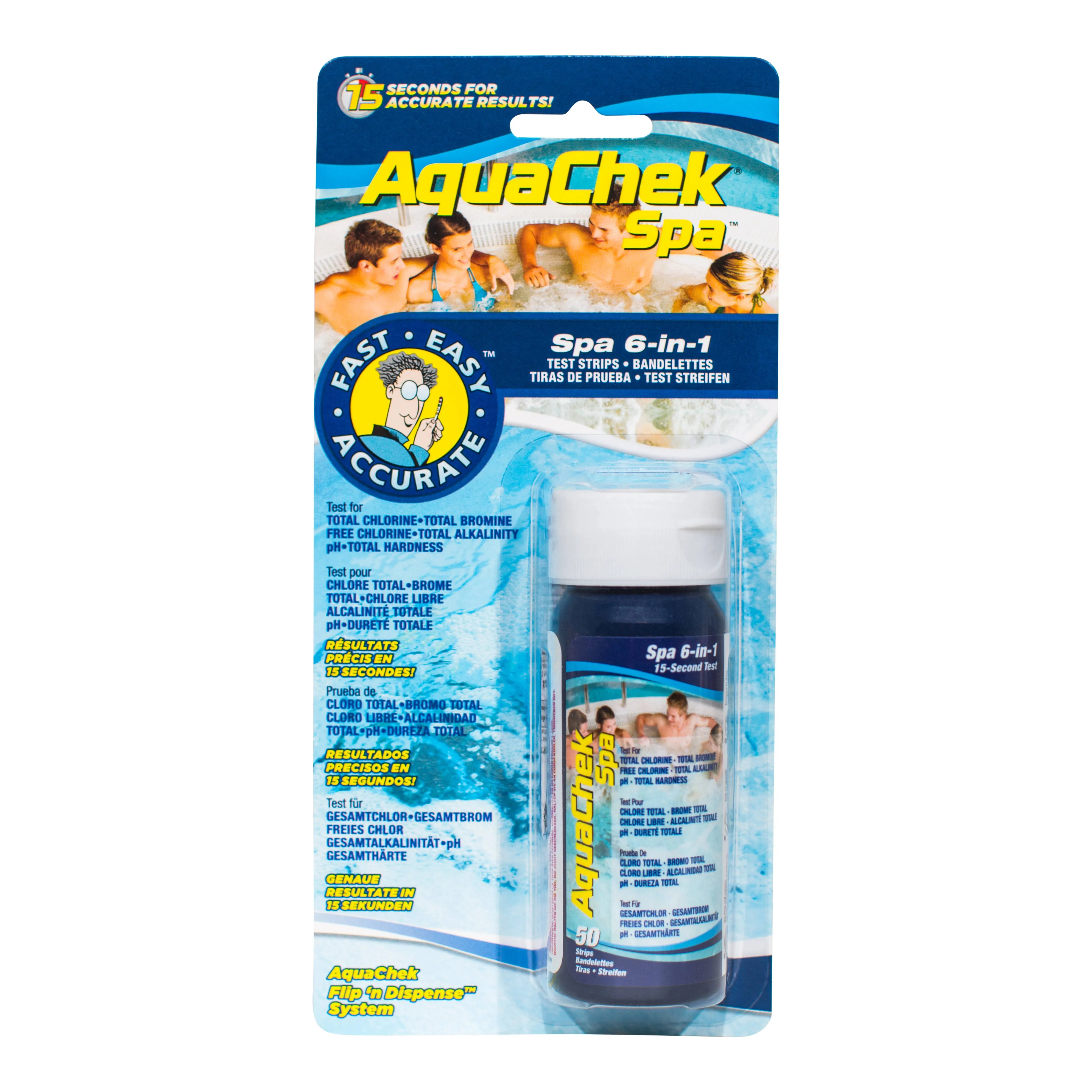 AquaChek 6-in-1 Spa Test Strips