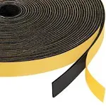 Yotache Adhesive Foam Tape Weather Stripping (.50) 1/2&#034; x 1/16&#034; x 33&#039;, Black 