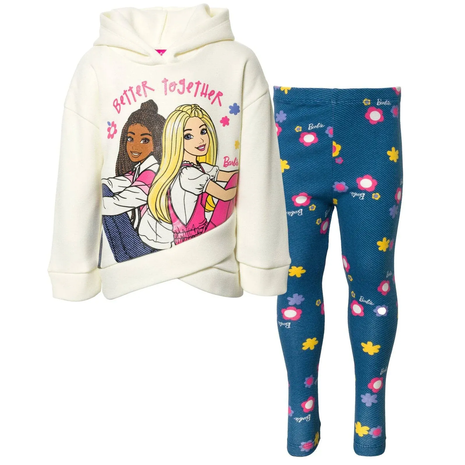 Barbie Girls Fleece Hoodie and Leggings Outfit Set to