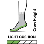 Smartwool Hike Classic Edition Light Cushion Crew Socks (Light Gray)