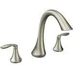 Moen T943BN EVA Brushed Nickel Two-Handle Roman Tub Faucet