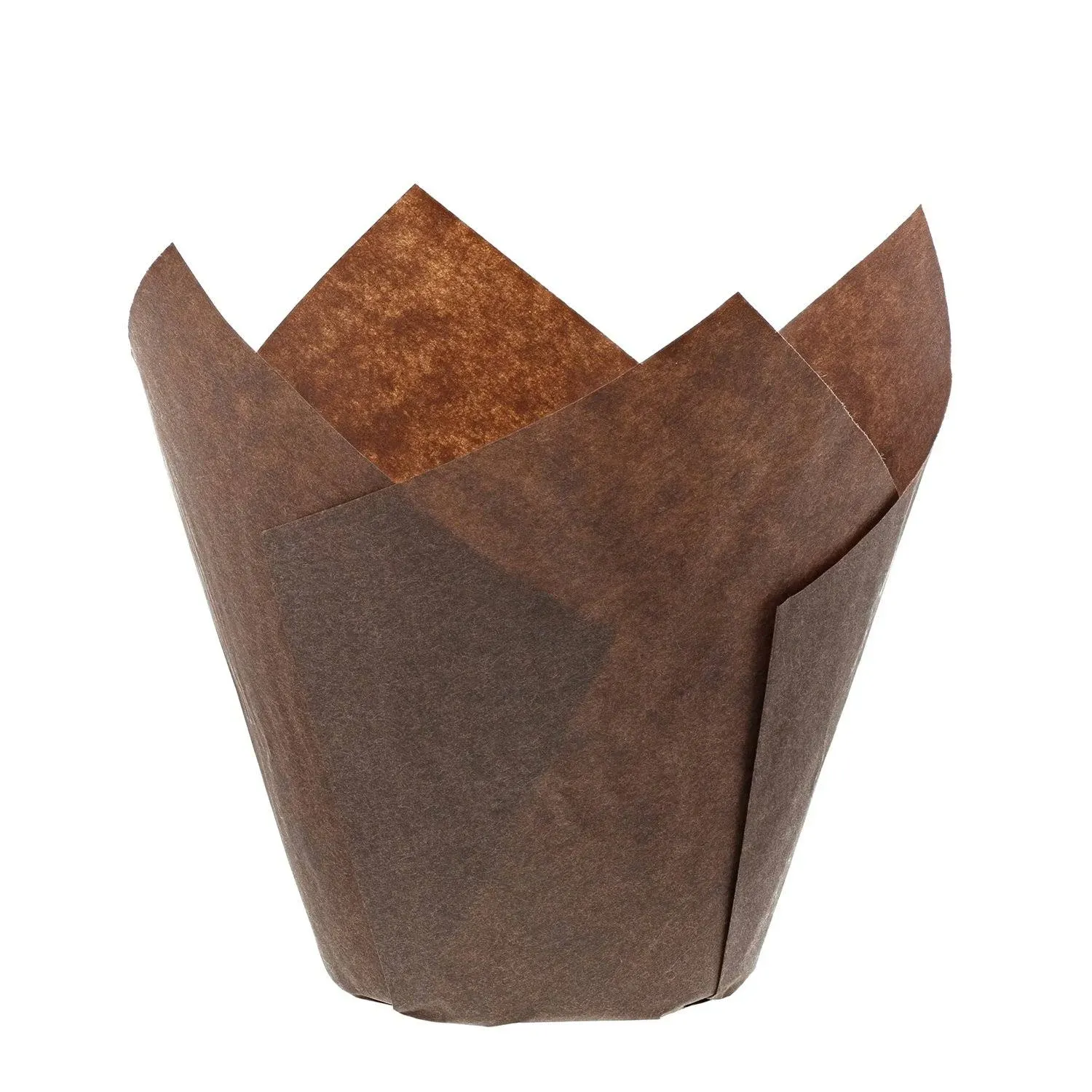 Royal Brown Tulip Style Baking Cups