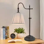 Farmhouse Table Lamps for Living Room,Rustic Desk Lamp with Adjustable 