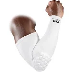 McDavid HexPad Power Shooter Arm Sleeve, White, Small