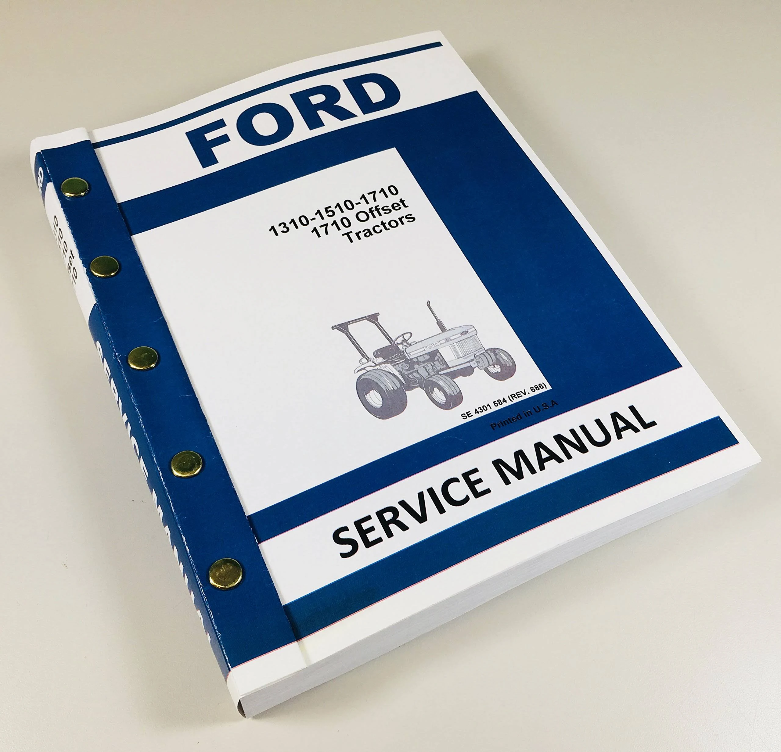 Shop Manual for Ford 1310 1510 1710 Tractor Service Repair Technical Overhaul Book