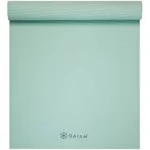 Gaiam Yoga Mat - Premium 5mm Solid Thick Non Slip Exercise & Fitness Mat for All Types of Yoga, Pilates & Floor Workouts (68" x 24" x 5mm)