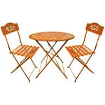 Alpine Metal 3-Piece Bistro Set, White