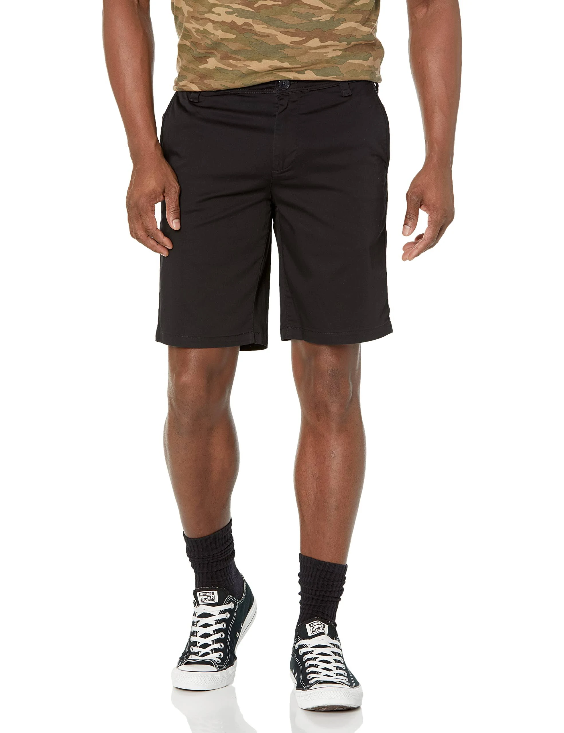 A｜X ARMANI EXCHANGE Men's Solid Stretch Twill Short