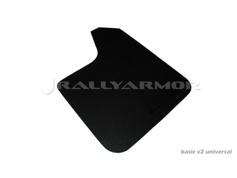 Rally Armor MF12-BAS-BLK - Universal - Black Mud Flap/Black Logo