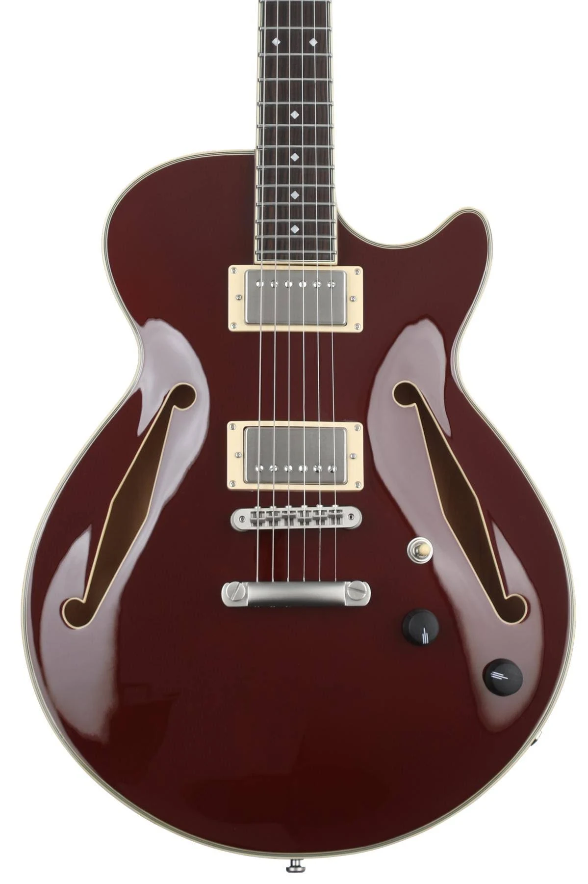 D&#039;Angelico Excel SS Tour Semi-Hollow Guitar W/Supro Pickups,Tailpi<wbr/>ece Solid Wine