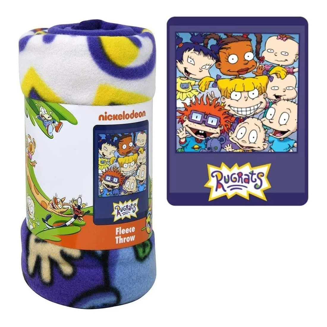 Think Kids Nickelodeon Rugrats Fleece Throw Blanket