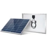 Hqst Solar Panel 50 Watt 12 Volt Polycrystalline Portable High Effici