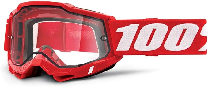 100% Accuri 2 Enduro Goggles - Clear Lens Red