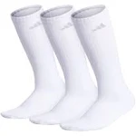 adidas Women&#039;s Cushioned Crew Socks 2 Pair Aeroready Compression White Size 5-10