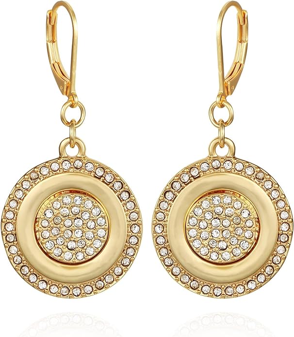 Vince Camuto Gold Coin Drop Earrings