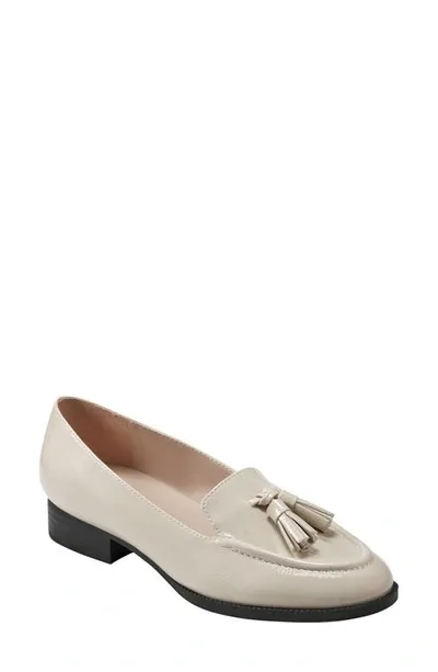 Shop Bandolino Linzer Patent Tassel Loafer In Light Natural