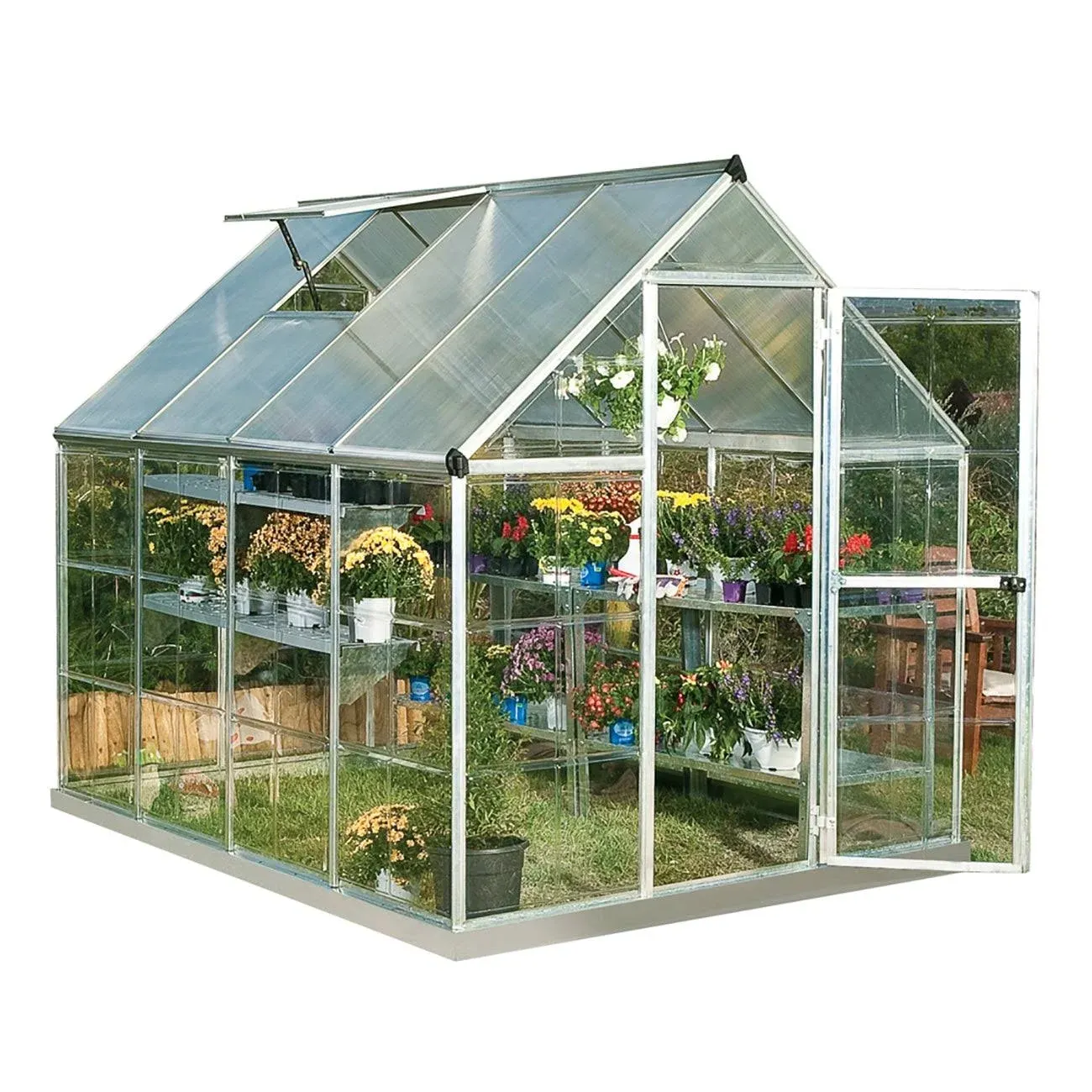 Palram HG5508 Hybrid Greenhouse, Silver