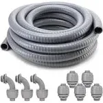 Liquid-Tight Conduit and Connector Kit,Flexible Non Metallic Liquid Tight Electr