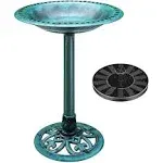 Vivohome 28 Inch Height Polyresin Lightweight Antique Outdoor Garden Bird Bath X001RVM5SH