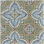 Merola Tile Harmonia Grove Green 13" x 13" Ceramic Floor and Wall Tile - Case (10 Tiles)