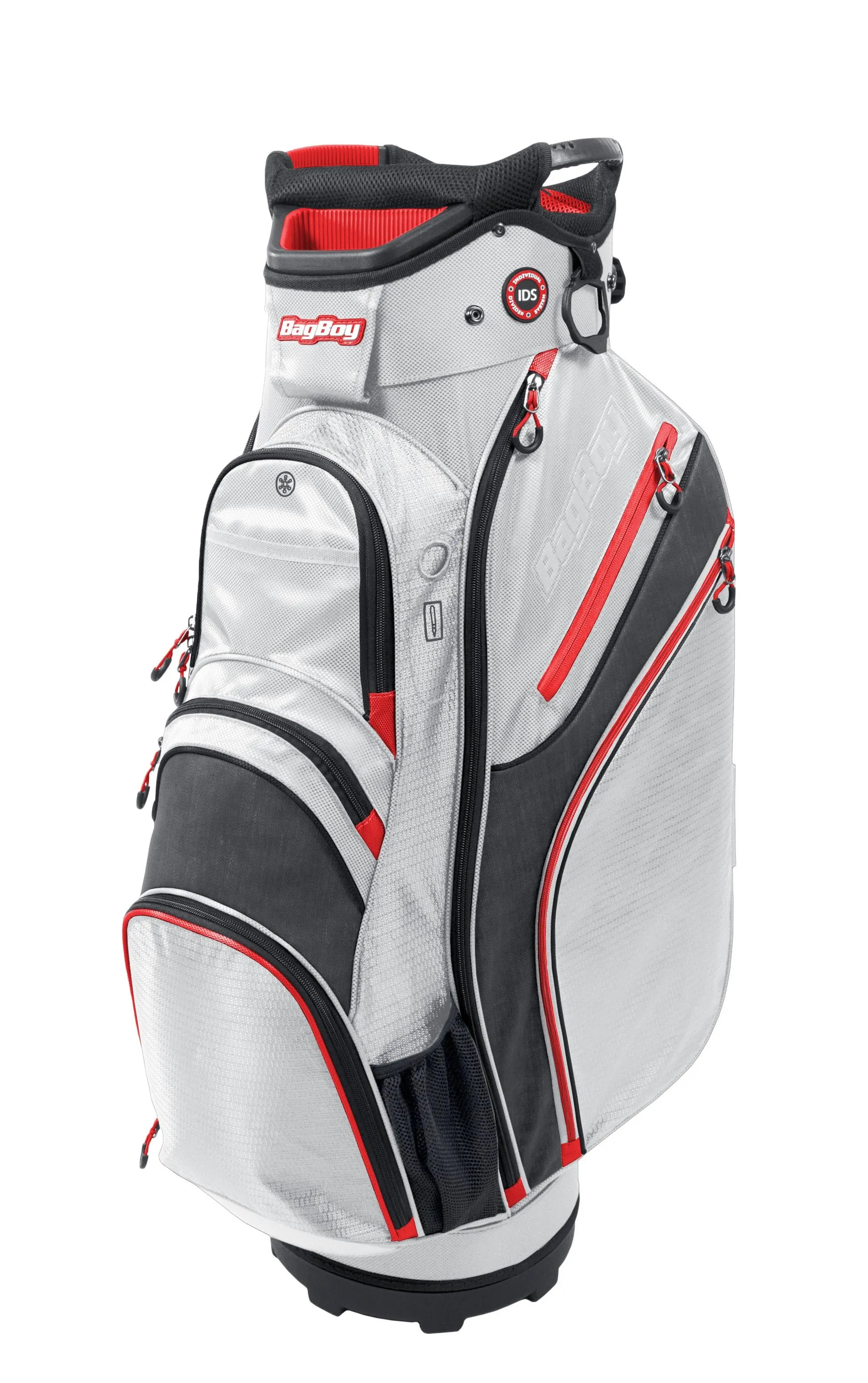 Bag Boy Chiller Cart Bag 9030414 - White/Charcoal/Red