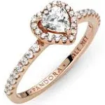 Pandora 188421C04 Ring Sparkling Elevated Heart