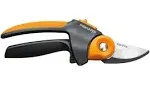 Fiskars Black/Orange Power Gear Softgrip Bypass Pruner 10 inch