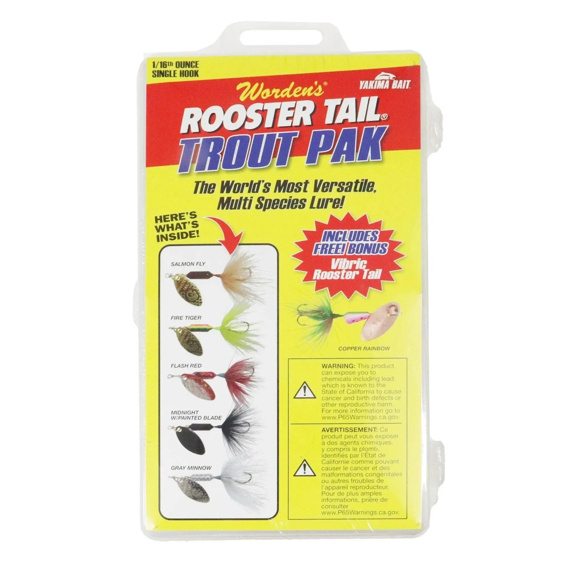 Rooster Tail 1/16oz Single Hook Trout Pak Variety Box