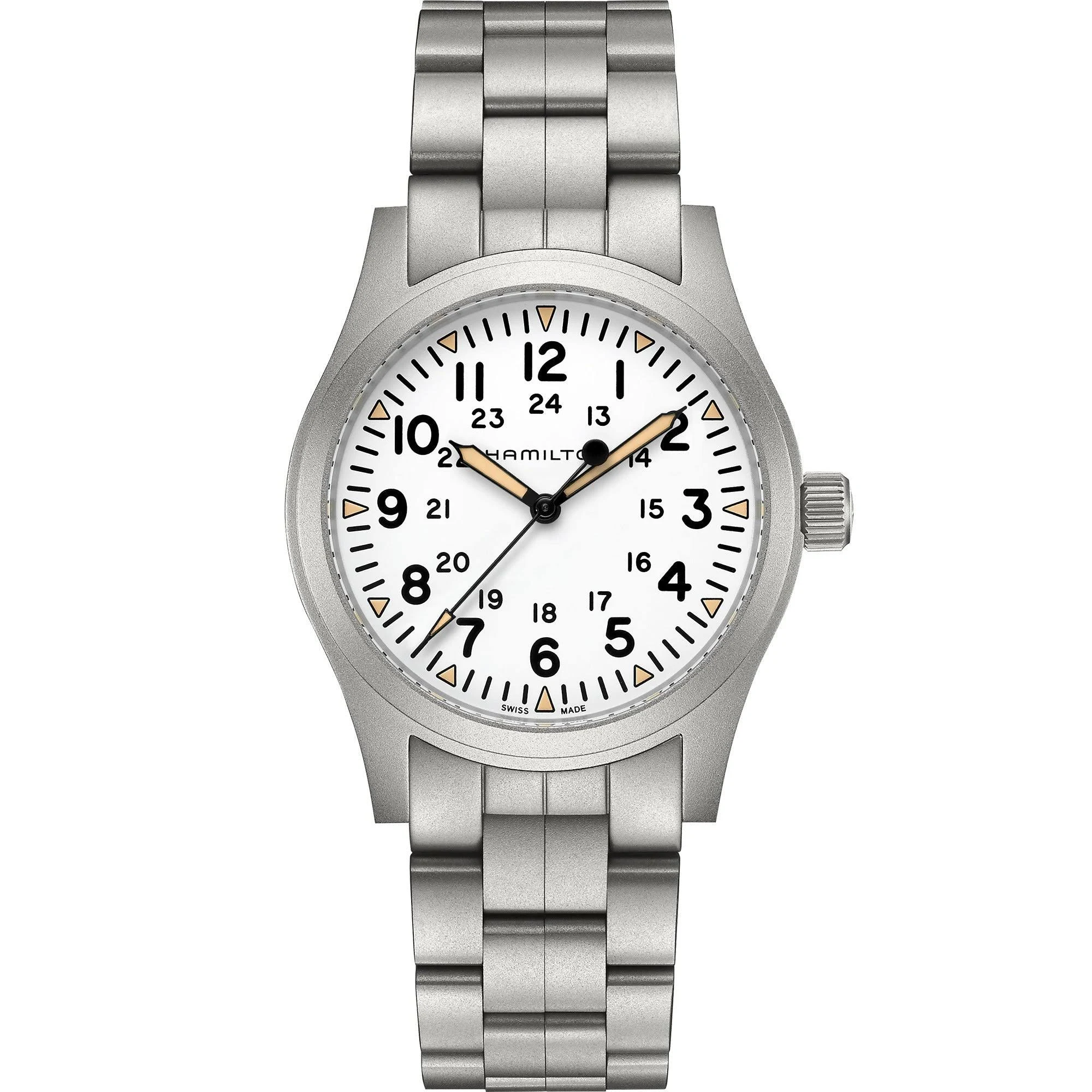 Men's Field Stainless Steel White Dial Watch