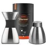 Asobu Insulated Pour Over Coffee Maker Double-Wall Vacuum Stainless-Steel Filter