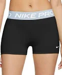 Nike Pro Women's 3" Shorts - Black/Blue Tint