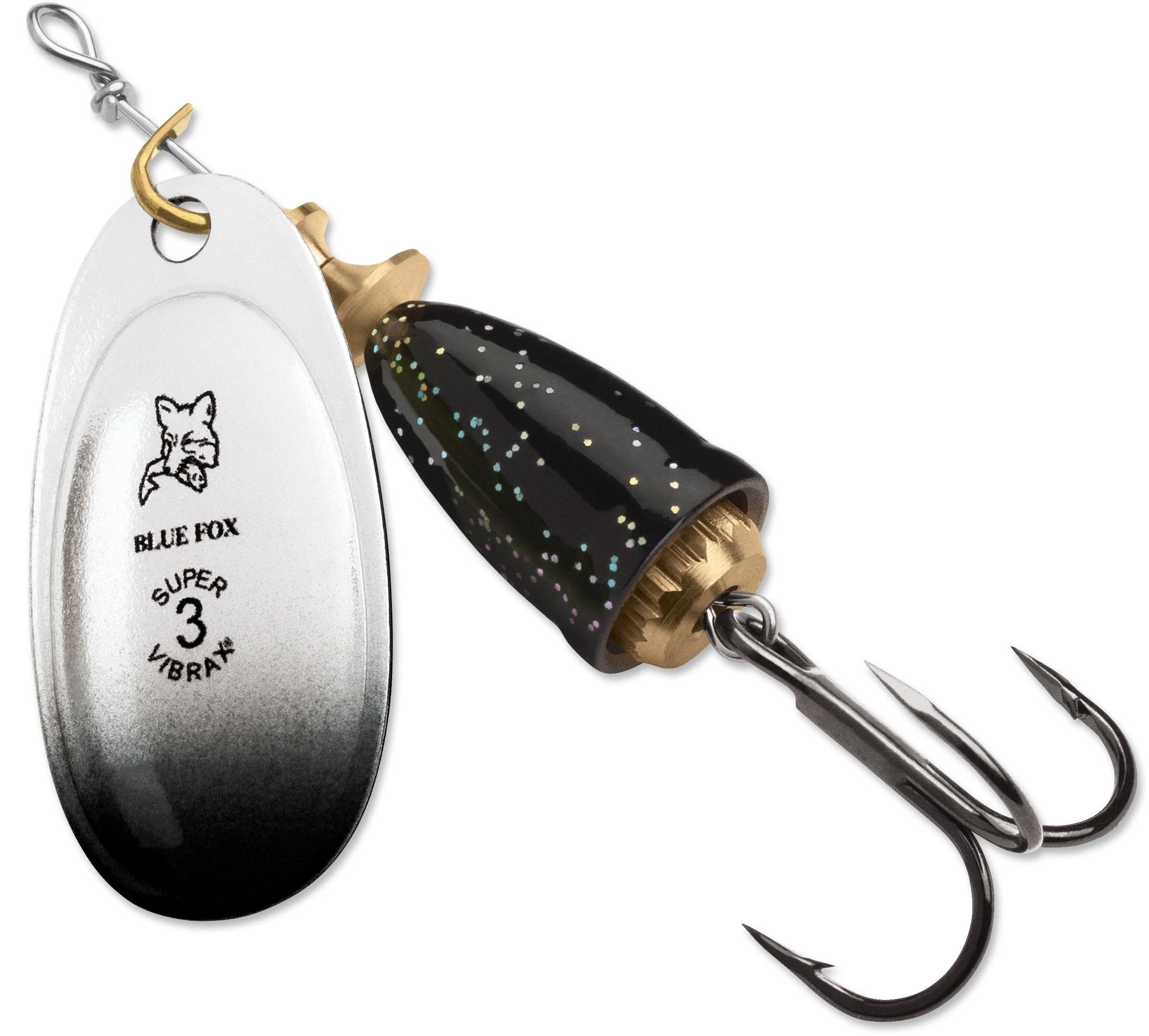 Blue Fox Classic Vibrax Spinner, Silver/Silver