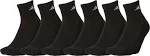 Adidas Men's Athletic Quarter Socks - 6-Pack - Black