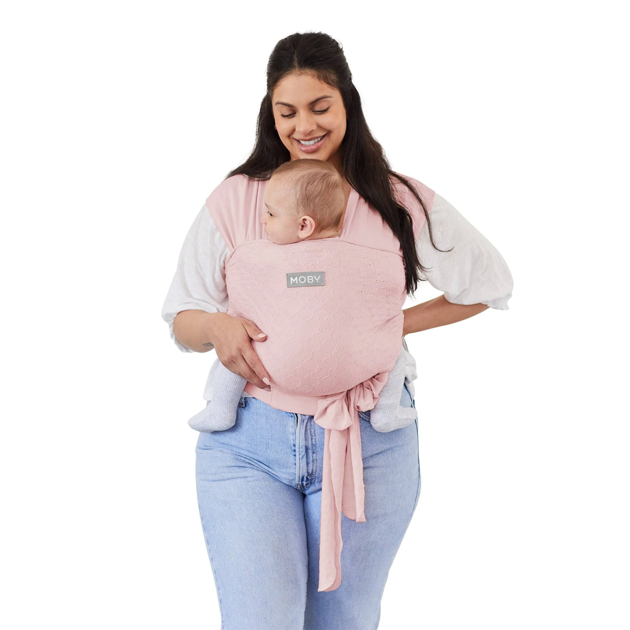 Moby x Petunia Pickle Bottom Easy-Wrap Carrier - Wrap Rose Quartz