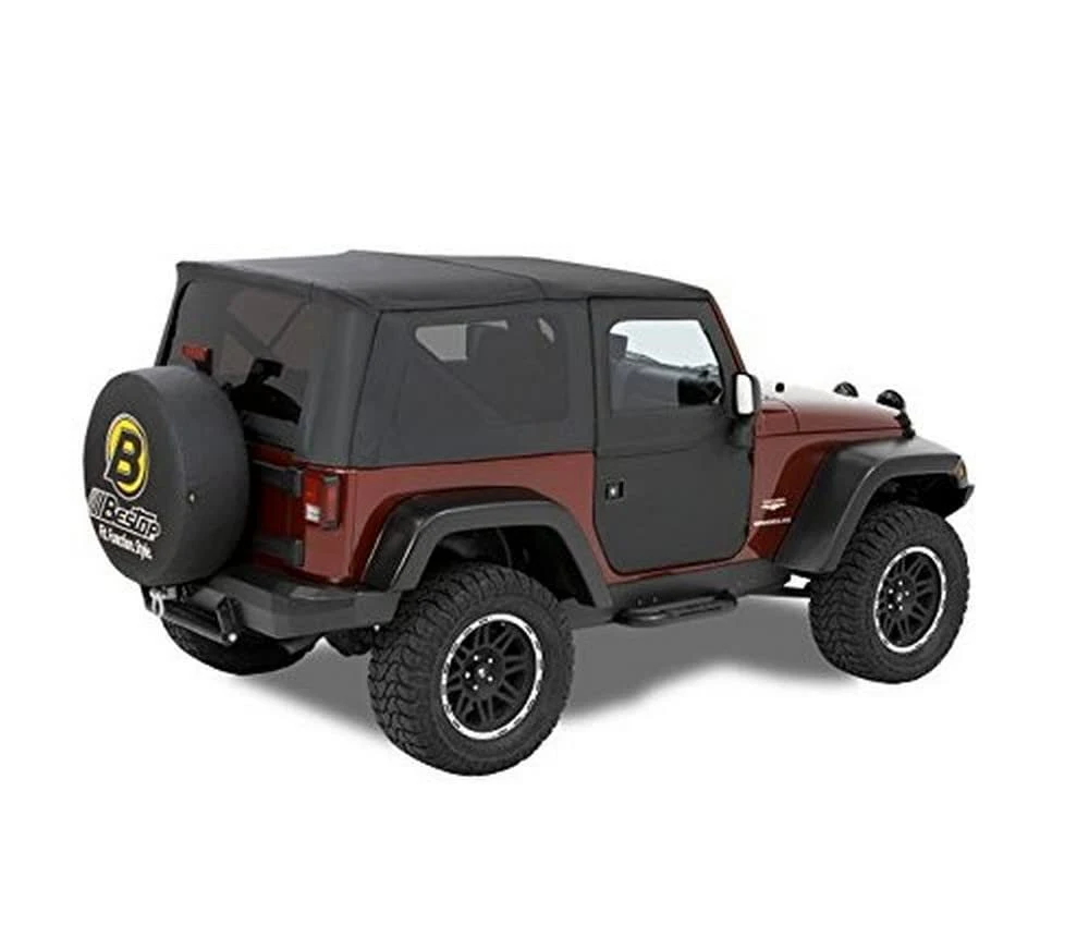 Bestop 2 Piece Black Diamond Doors; Wrangler JK