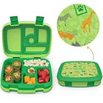 Bentgo Kids Lunch Safari Box in Green