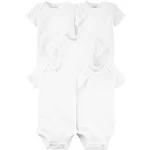 Carter's - 5-Pack Baby Short-Sleeve Bodysuits-White 12M