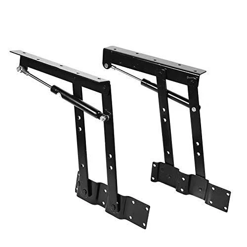 One Pair 50kg/100lb Up Top Coffee Table Lifting Frame Mechanism Hardware Spring Hinge Gas Hydraulic Hinge Hardware DIY Side Table Furniture Accessories