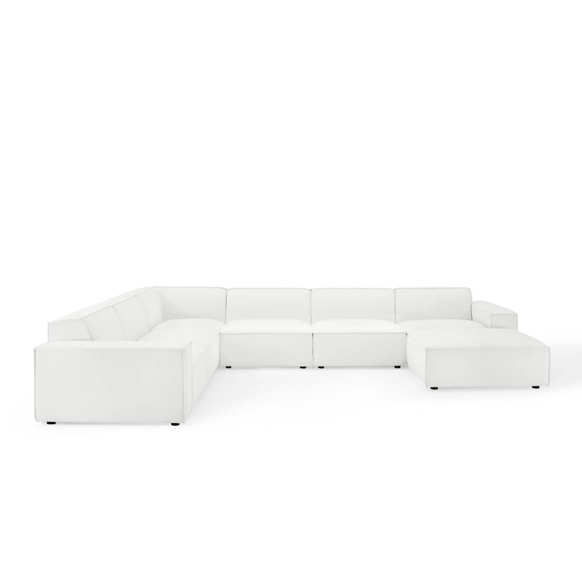 Modway Restore 7-Piece Sectional Sofa - White